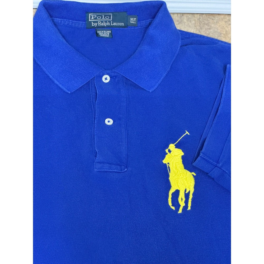 Polo Ralph Lauren Big Pony Polo Shirt Mens XLT Blue Short Sleeve Tall Golf